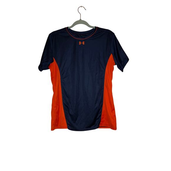 Under Armour navy blue and orange t-shirt size large - Picture 1 of 5